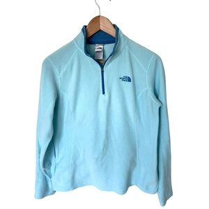 The North Face Women’s 1/4 Zip Fleece Top Blue Size Medium